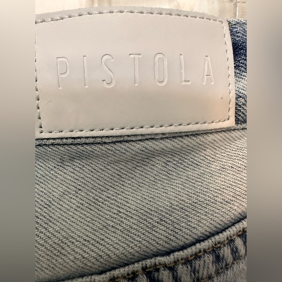 Pistola Cassie High Rise Straight Distressed Jeans - Picture 3 of 8